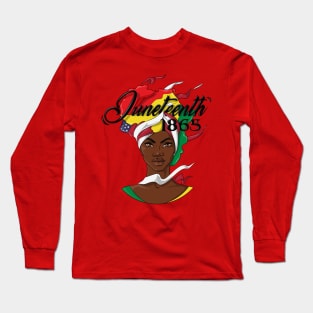 Juneteenth 1865 Black Woman Long Sleeve T-Shirt